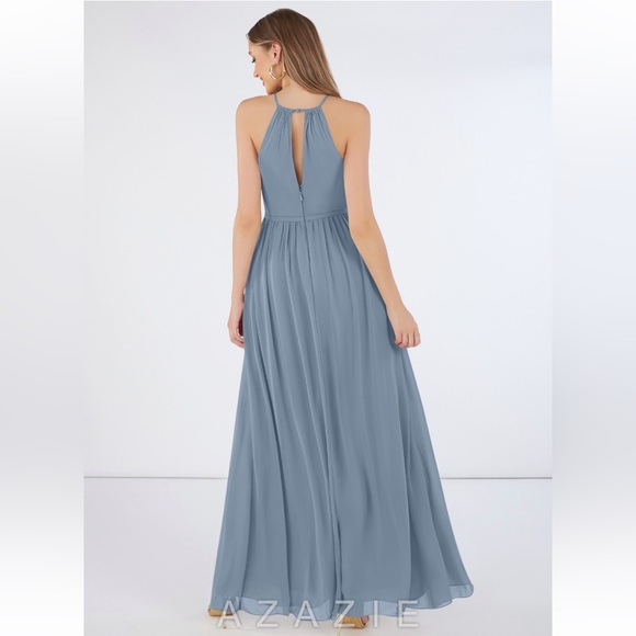 NWT AZAZIE DRESS IN DUSTY BLUE - Picture 6 of 11